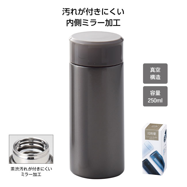 超軽量ステンレスボトル250ml（SNS-1001251）商品詳細