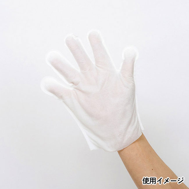 ウェット手袋Lite水のいらない泡なしシャンプー1枚（SNS-1001393）使用イメージ