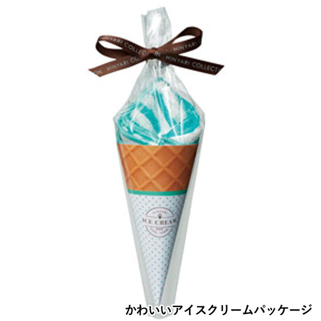 ひんやり爽涼！アイスクリームCOOLタオル（SNS-1001469）かわいいアイスクリームパッケージ