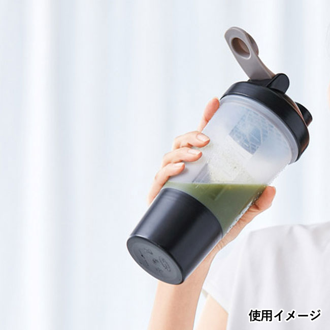 カップ付シェイカーボトル500ml（SNS-1001522）使用イメージ