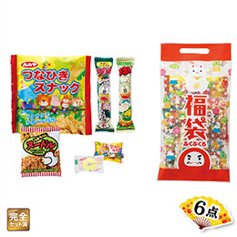 だるまちゃん福袋　駄菓子6点セット　2025