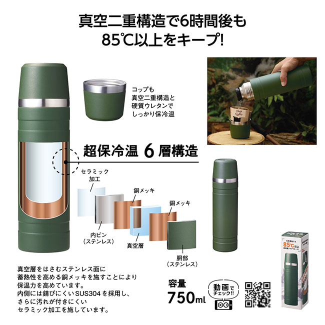 マウンテックス　超保冷温ボトル750ml 品番：SNS-1001918イメージ
