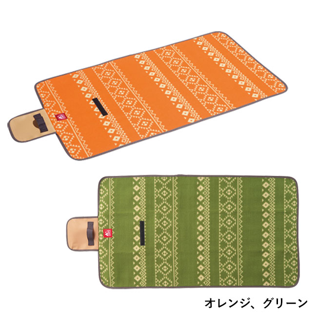キャンプス　ネイティブレジャーシート（SNS-1002029）オレンジ、グリーン