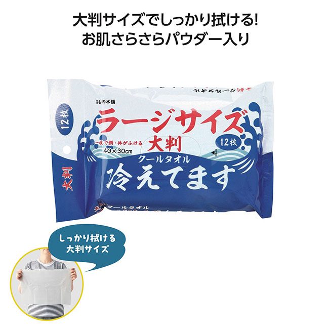 大判クールタオル冷えてます ラージサイズ12枚入（SNS-1002063）
