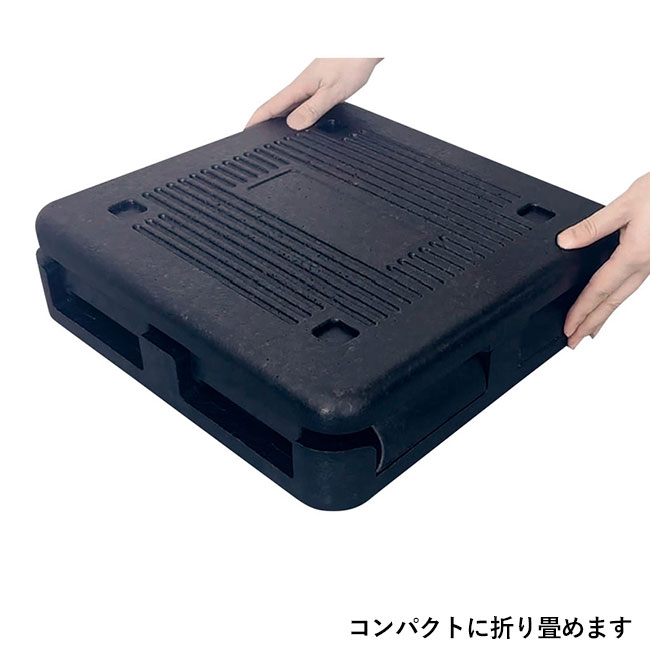 折りたためるクーラーボックス18L（SNS-1002077）コンパクトに折り畳めます