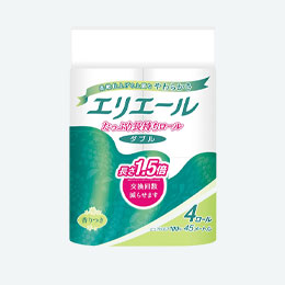 エリエール 長さ1.5倍トイレットティシューコンパクト４ロールダブル