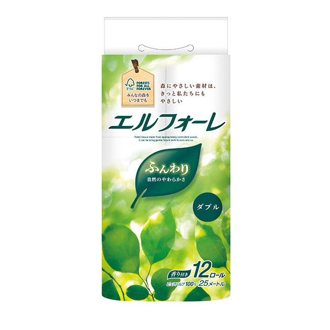 エルフォーレ　トイレットティシュー12ロール　ダブル（SNS-1002213）