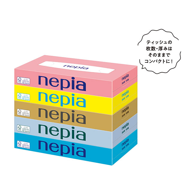 ネピア　ティシュ150W5個組（SNS-1002215）