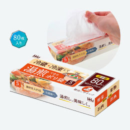 湯煎できるポリ袋Sサイズ80枚入