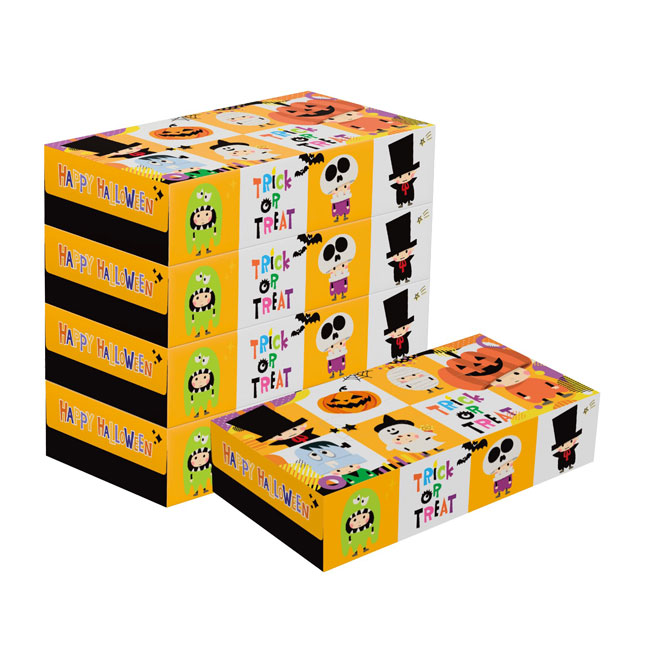 ハッピーハロウィンBOXティッシュ100W5個組（SNS-1002254）