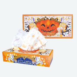 ハロウィンBOXティッシュ１２０Ｗ