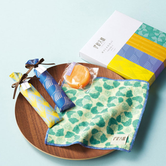 伊砂文様 ギフト4点セット(SNS-1002330)和テイストの日用品ギフトセット
