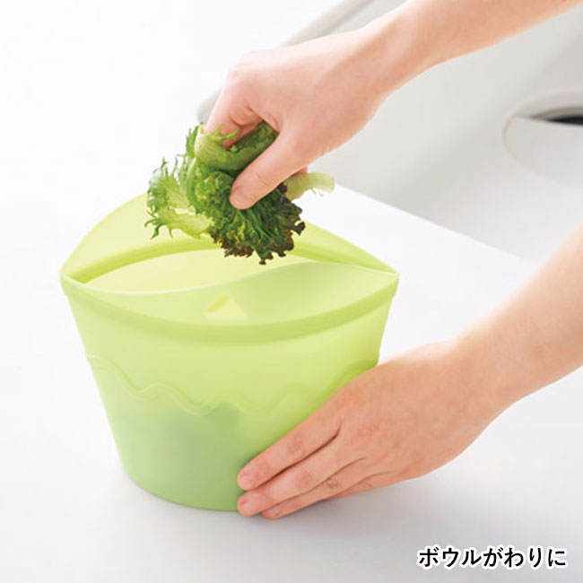 シリコンフード保存バッグ(SNS-1002394)ボウルがわりに