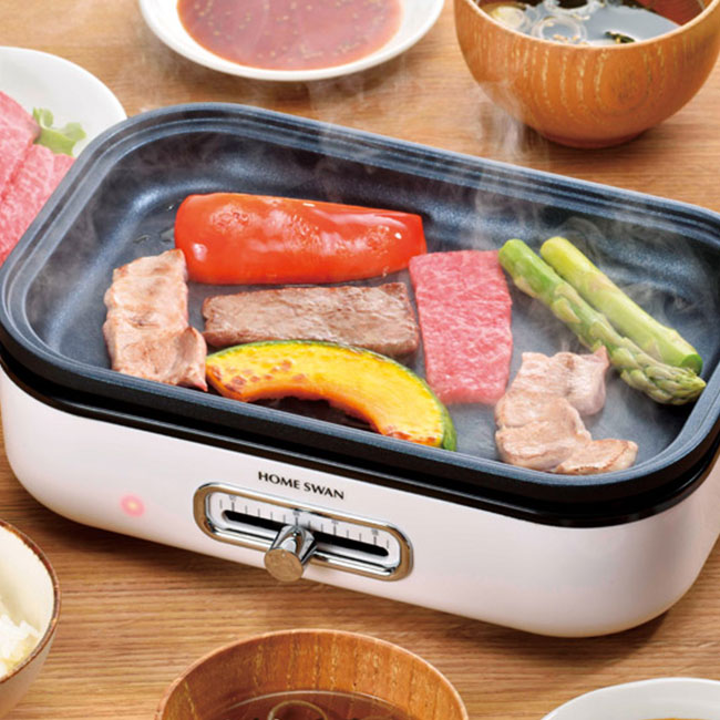 ソロホットプレート フタ付き(SNS-1002417)調理イメージ(焼肉)