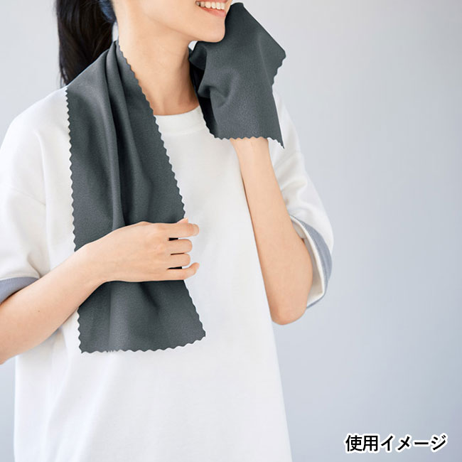 ヒンヤリUVガード デイリークールタオル（SNS-1002522）使用イメージ