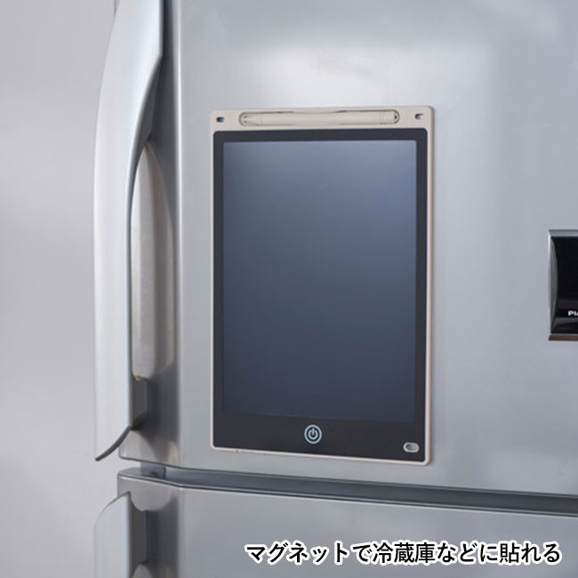ペタっと貼れる！電子メモパッド　ラージ（SNS-1002533）マグネットで冷蔵庫などに貼れる