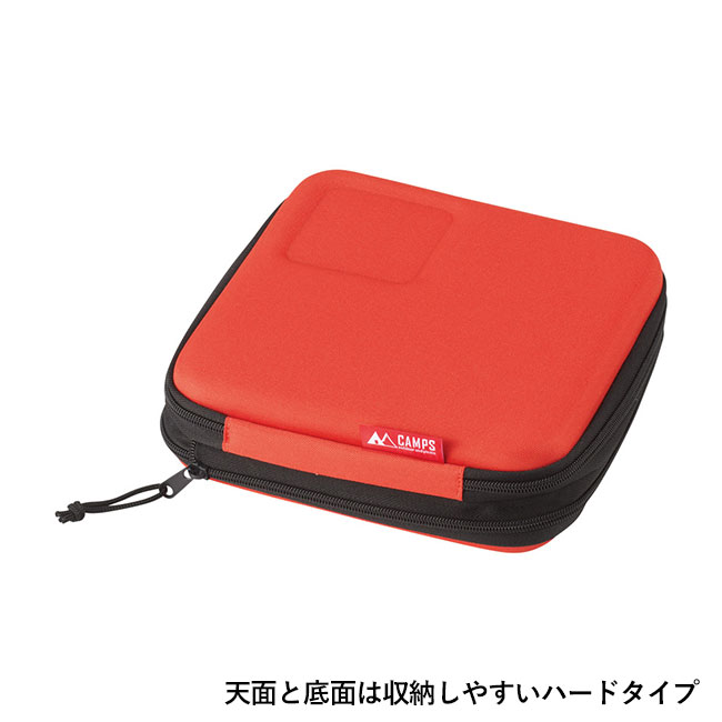 キャンプス ハードシェル収納保冷温バッグ（SNS-1002542）天面と底面は収納しやすいハードタイプ