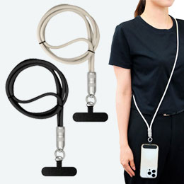スマホ充電ケーブルストラップ　ショルダータイプ