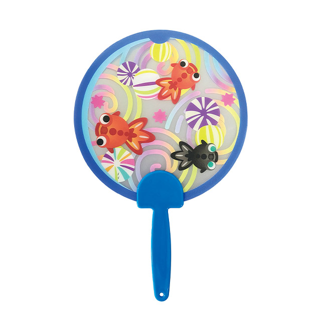 夏柄うちわ　金魚（SNS-1002631）柄３