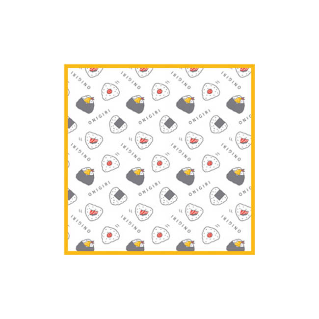 おにぎり柄 かや織りふきん(SNS-1002798)オレンジ本体