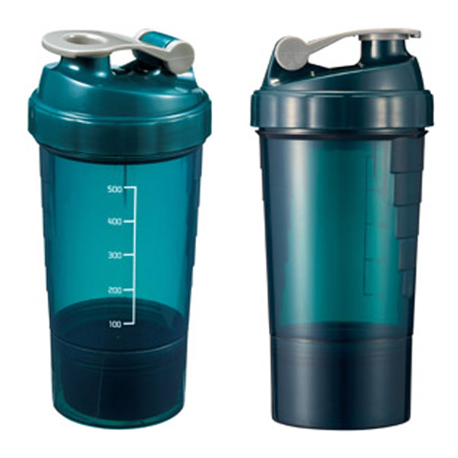 マルチケース付シェイカーボトル500ml(SNS-1002801)本体