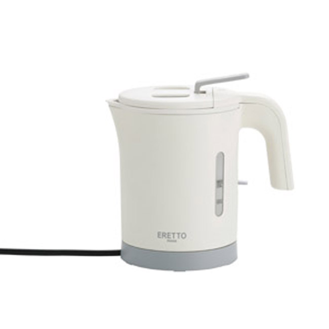 倒れてもこぼれにくい電気ケトル 0.6L（SNS-1002804）本体