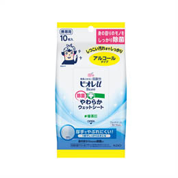 ビオレU除菌やわらかウェットシート10枚　アルコール
