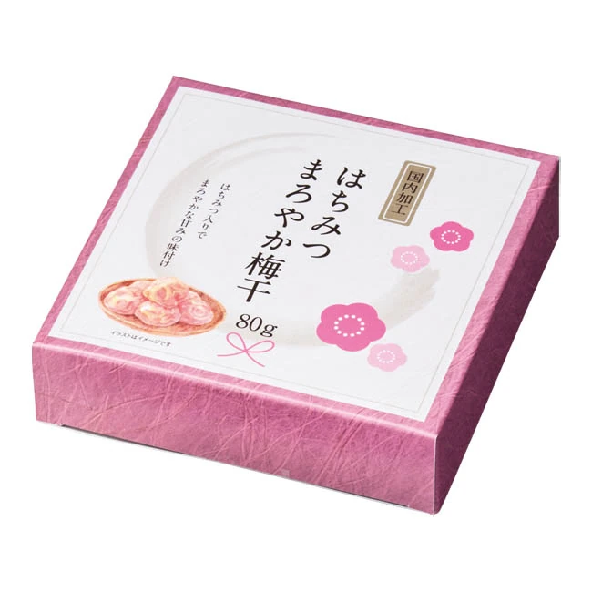 国内加工　はちみつまろやか梅干80g（SNS-1002972）　パッケージ