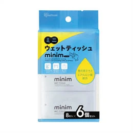 ミニウェットティッシュ　minim8枚入×6個