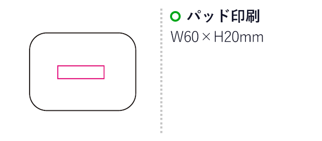 コレクトケース（mcBD042）名入れ画像　パッド印刷60×20mm