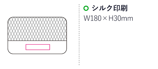 トラベル収納ケースＬ（mcBD043）名入れ画像　シルク印刷180×30mm