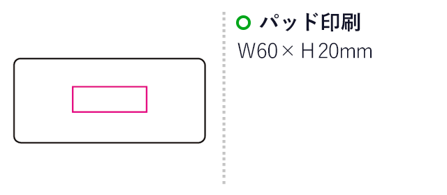 くつみがきセット（ハードケース入）（mcIF005）名入れ画像　パッド印刷60×20mm