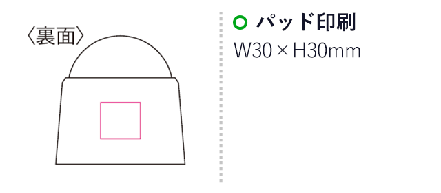 センサーライト（mcLT018）名入れ画像　パッド印刷30×30mm