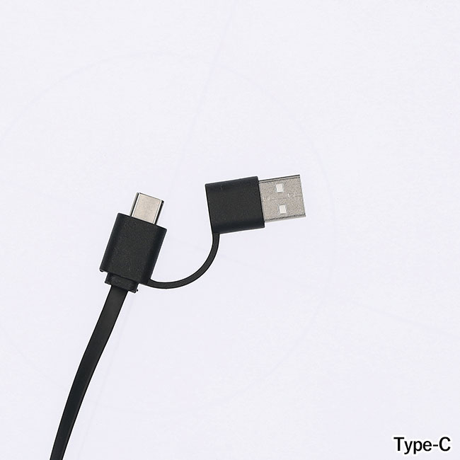 リール式3in2 ケーブル（SNS-1200162）Type-C