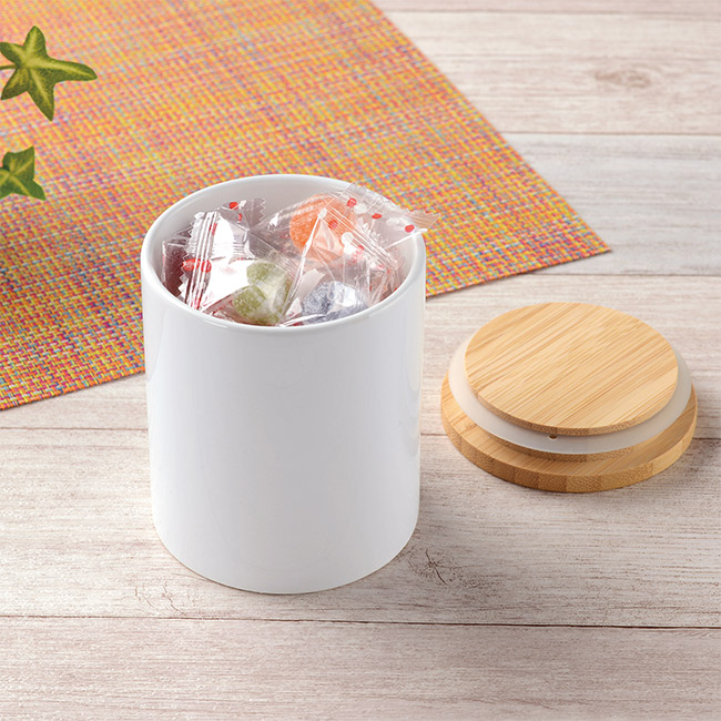 磁器製キャニスター（SNS-1200212）使用イメージ（キャンディ）