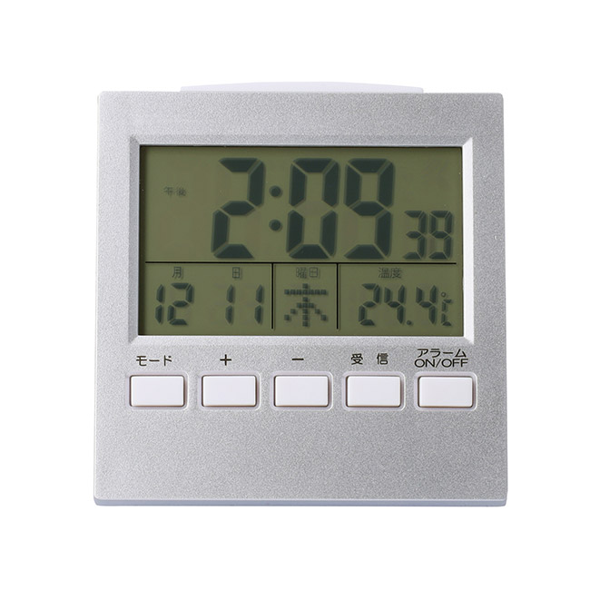 卓上電波時計(SNS-1200215)正面