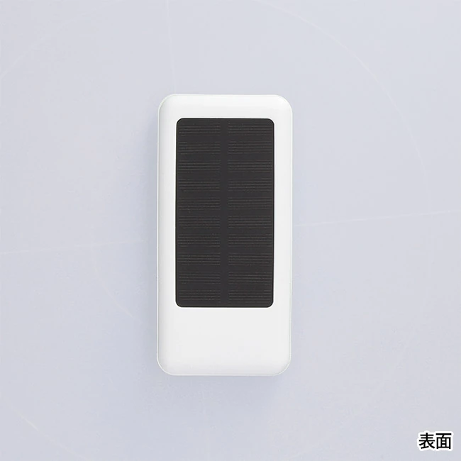 準固体ソーラーバッテリー10000(SNS-1200228)表面