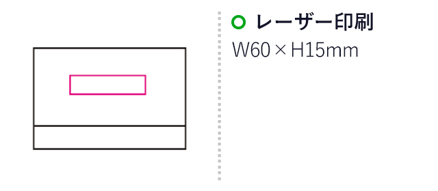 ネームカードケース（mcST110）名入れ画像　レーザー印刷60×15mm