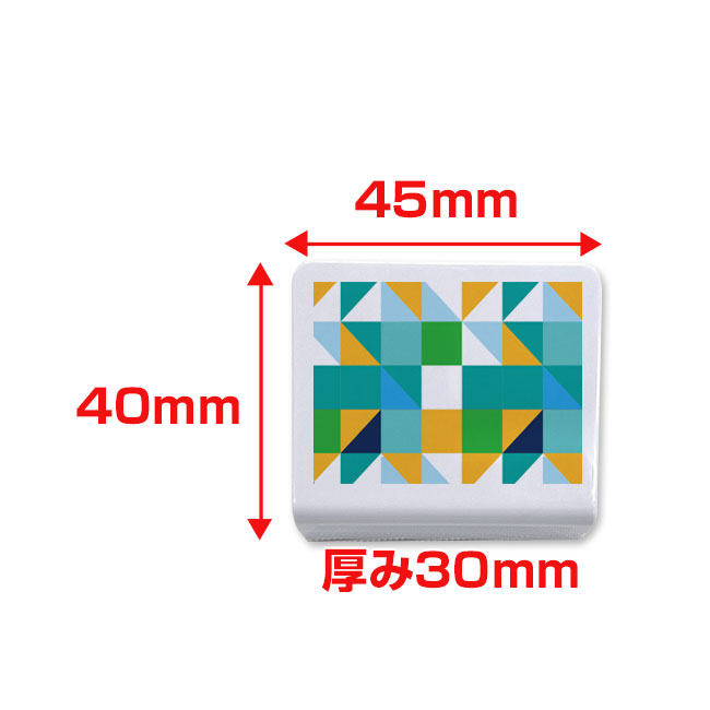 マグネットクリップ/角型40mmサイズ（SNS-1300008）マグネットのサイズ