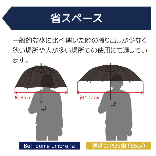 ベルドームアンブレラ（SNS-1100074）省スペース