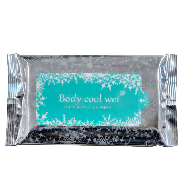 Body cool Wet 10枚入【ラベルプリント対応可能】(SNS-MT-13)既製品パッケージ