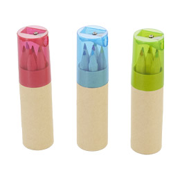 色えんぴつ6pcsシャープナー付き