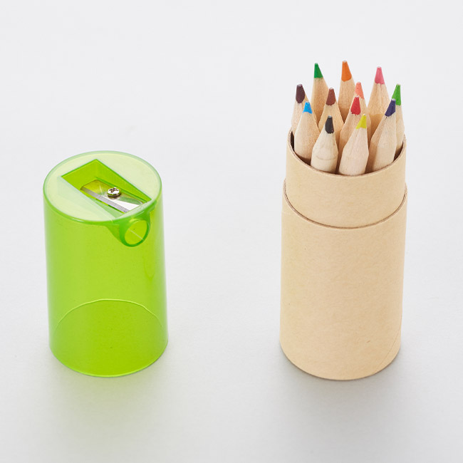 色えんぴつ12pcsシャープナー付き（SNS-3300012）本体