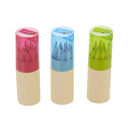 色えんぴつ12pcsシャープナー付き