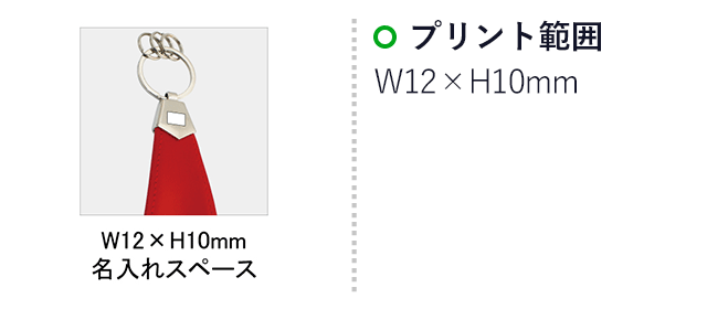 シューホーンキーホルダー(SNS-0100077)名入れ画像　印刷範囲　W12×H10mm