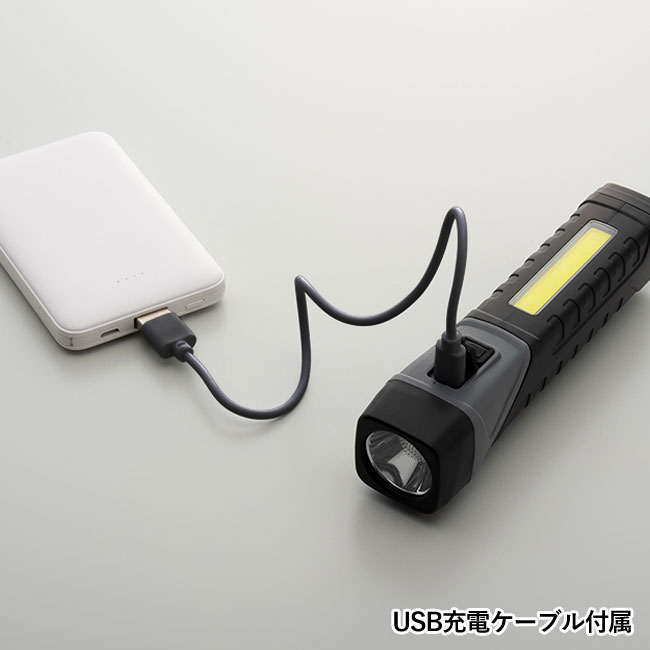 COB多機能ムーブヘッドライト（SNS-0100114）USB充電ケーブル付属