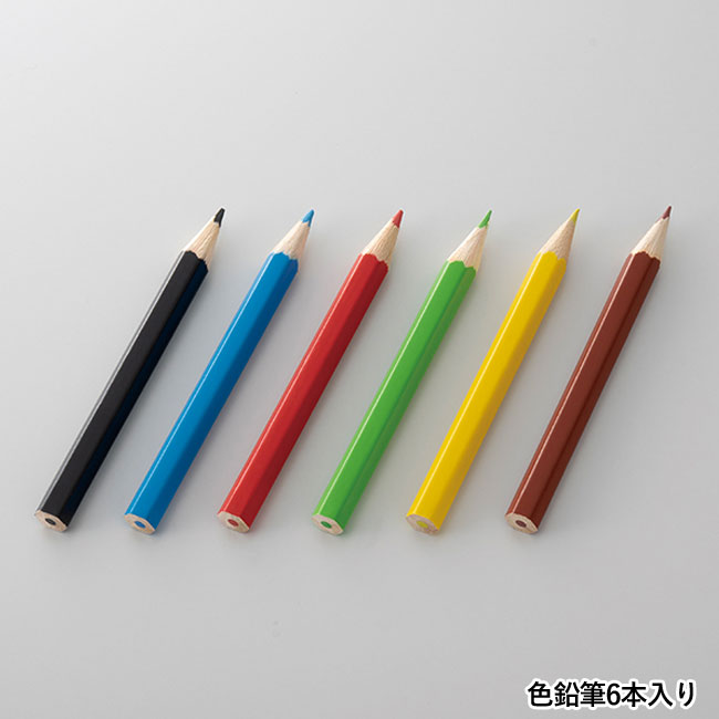 ミニ色鉛筆6本セット（SNS-0100118）色鉛筆6本入り