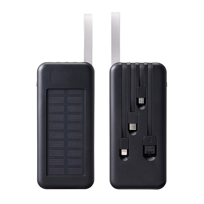 3in1ケーブルソーラーチャージャー（SNS-0100134）本体裏表