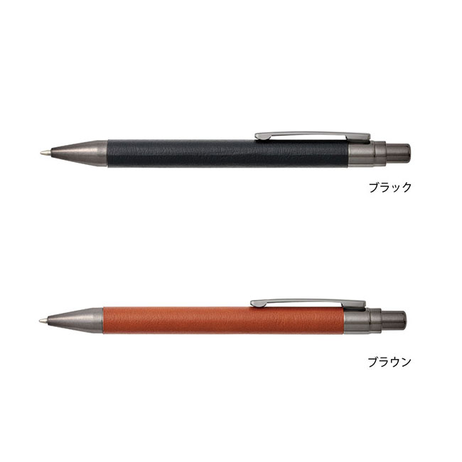 レザー調ボールペン(SNS-0100141)ブラック、ブラウン