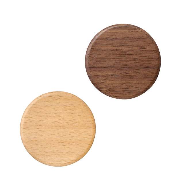 ウッド丸型マグネット(SNS-0100142)正面
